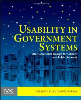 Book cover: "Usability in Government Systems"