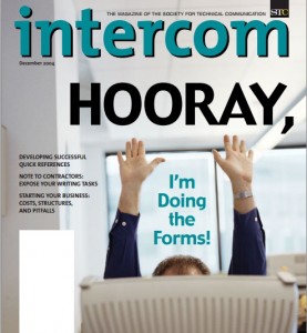 front cover of Intercom featuring this article as its' headline piece