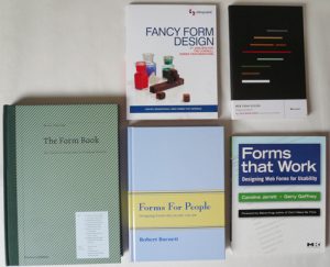 front covers of all five books reviewed in this article