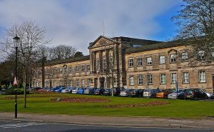front of Harrogate Council offices