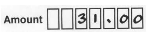 The person completing this form has entered the digits 3 and 1 into the boxes followed by a fullstop and then a further two zeros