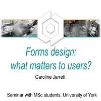Forms design: what matters to users?
