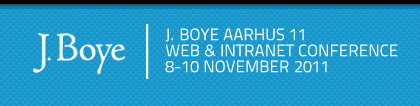 Logo of the J.Boye Aarhus 11 conference
