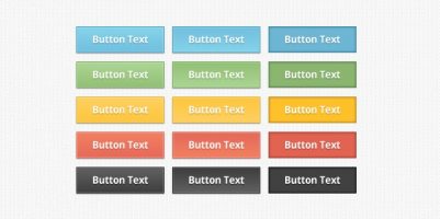 rows of buttons with the words button text written on them