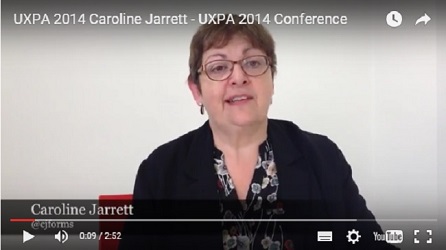 screenshot of Caroline talking on video