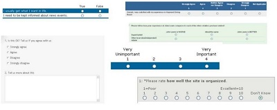 a range of surveys