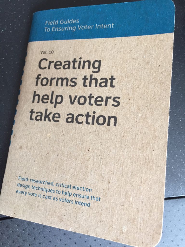 front cover of Field Guides: Creating forms that help voters take action