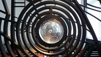sculpture of concentric circles