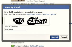 hard to read captcha page as part of security check