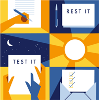 Write something - rest it overnight - test it - make it better